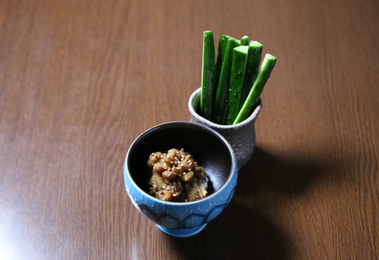11.豚味噌と胡瓜(kyuurinoamazuzuke／pork miso and cucumber)